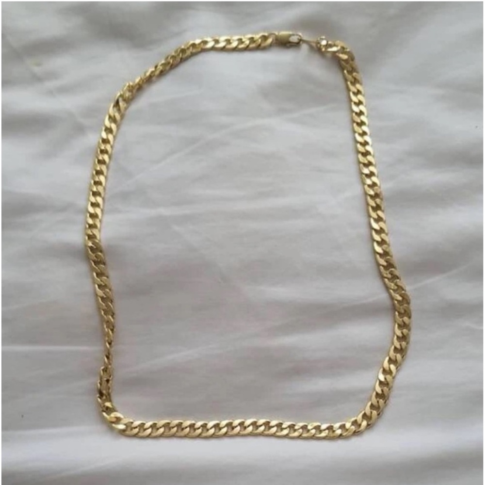 New 18k Gold Unisex Cuban Link Classic Minimalist Chain Handcrafted Necklace - Picture 11 of 16